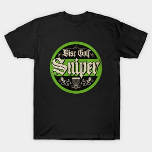 Vintage Green Disc Golf Sniper T-Shirt